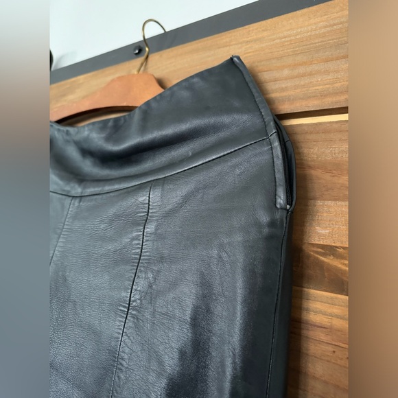 BOD & CHRISTENSEN BLACK 100% LEATHER MOTO PANTS - 8 - Picture 4 of 9